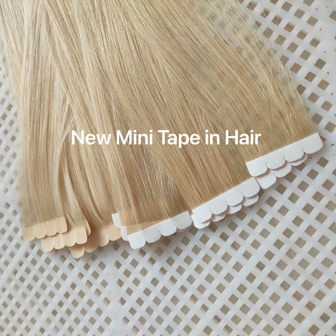 Invisible Tape In Extensions Real Hair - Мини-ленточные накладные пряди для волос 18-30