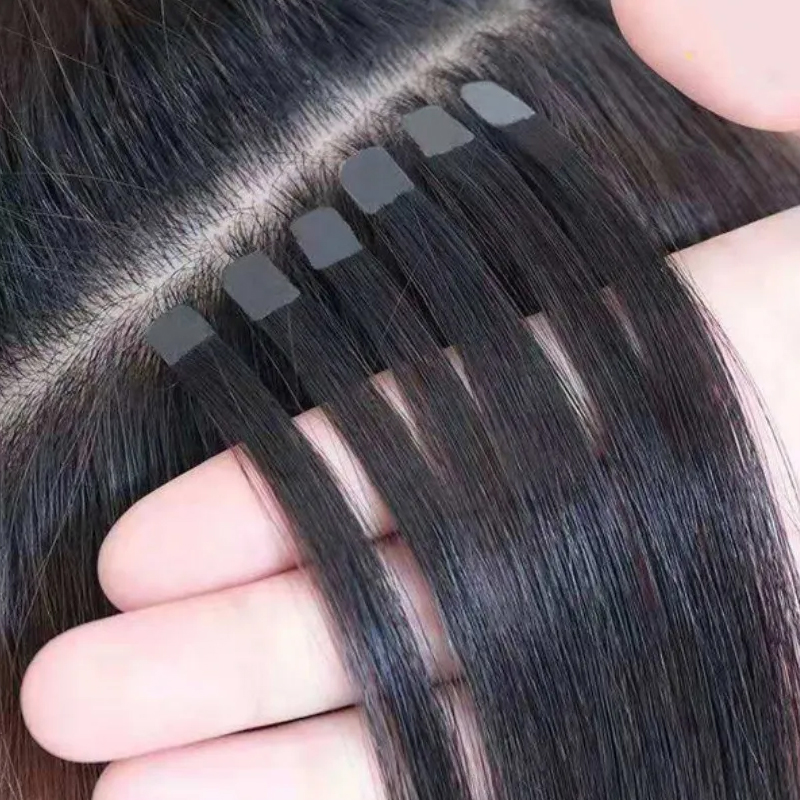 Invisible Tape In Extensions Real Hair - Мини-лента для наращивания волос, натуральная лента