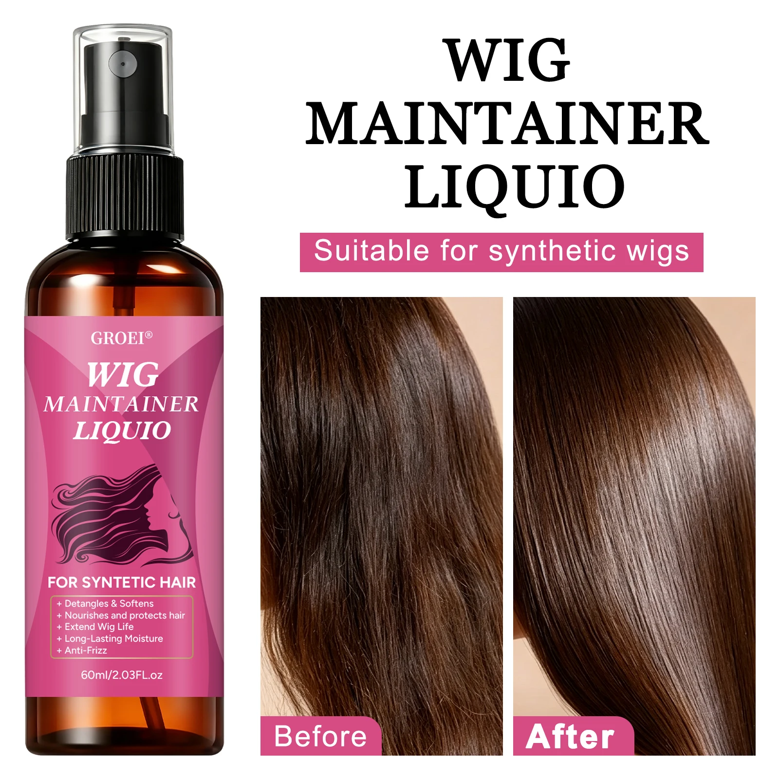 Synthetic Wigs - Спрей для ухода за париками GROEI