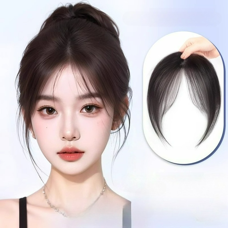 Invisible Tape In Extensions Real Hair - Ультралегкая челка из человеческих волос, переиздание