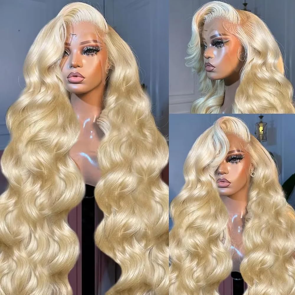 613 Blonde Body Wave Lace Front Wig - # Парик из натуральных волос 613,