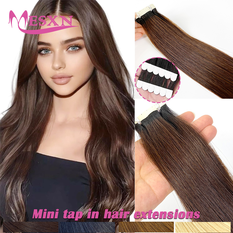 Invisible Tape In Extensions Real Hair - Мини-накладные пряди из натуральных человеческих волос,