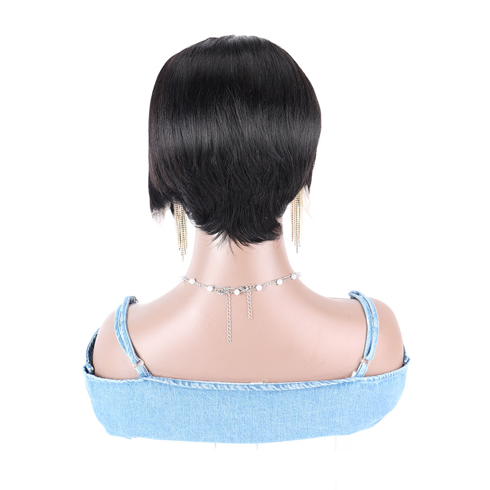 Короткие парики из натуральных – обзор и цена Short Pixie Cut Wig Human Hair Cheap