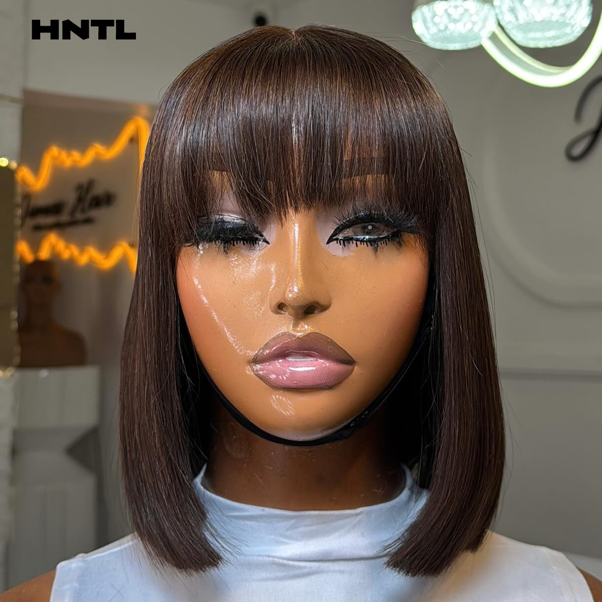 Парик Wear & Go без клея, из н – обзор и цена Pre Parted 13X4 Lace Front Bob Wig