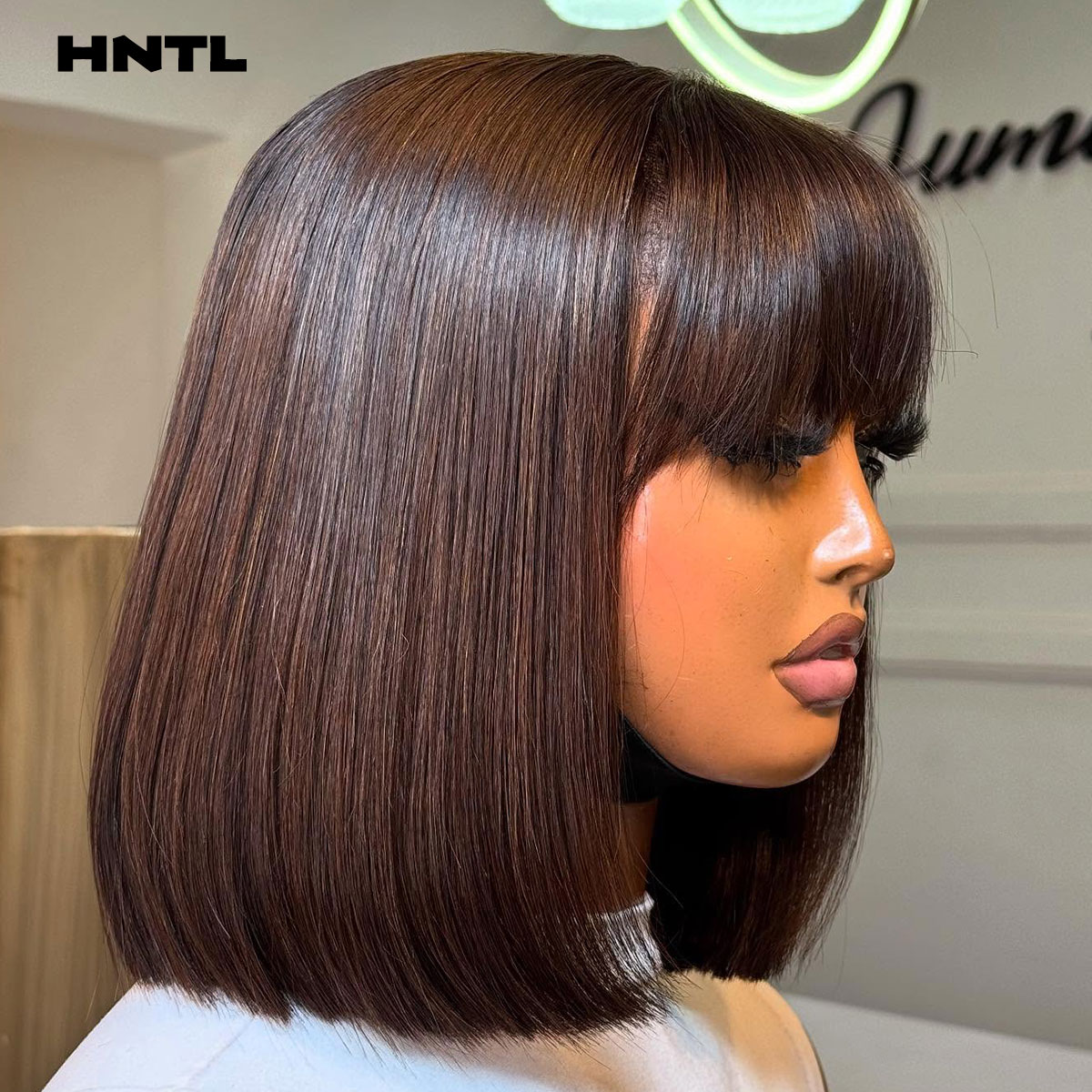 Парик Wear & Go без клея, из н – обзор и цена Pre Parted 13X4 Lace Front Bob Wig