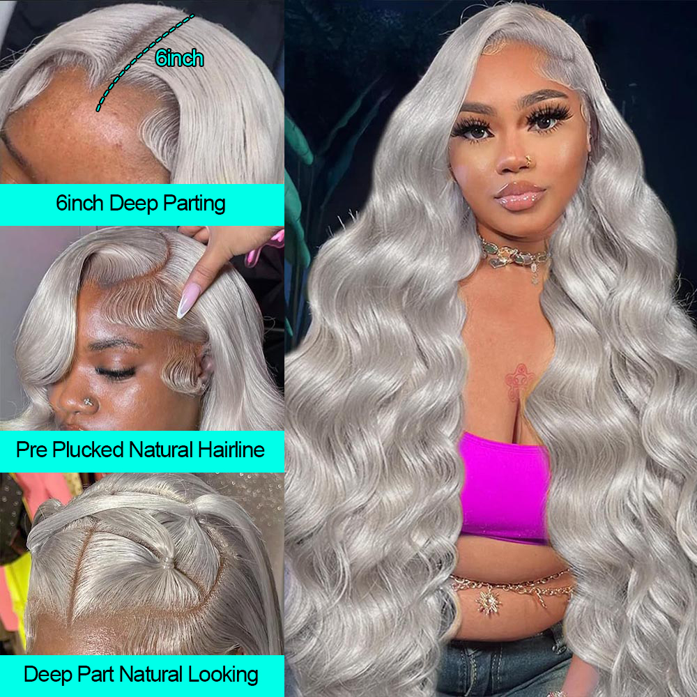 Косплей Объемная волна Серебри – обзор и цена 613 Blonde Body Wave Lace Front Wig