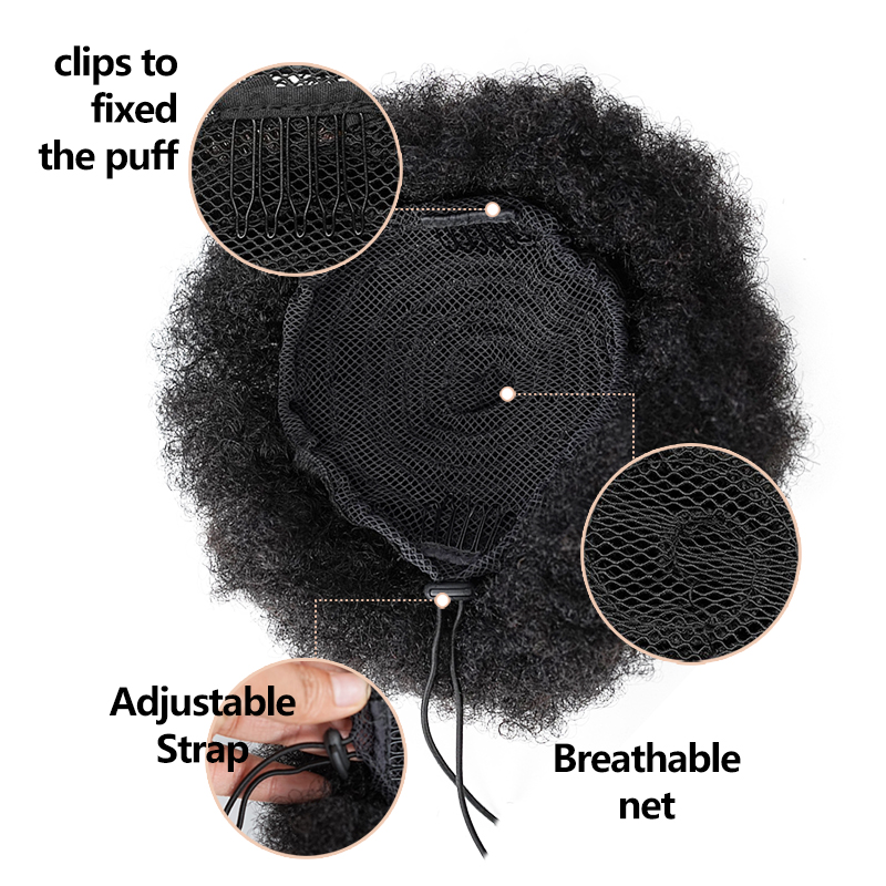 8-дюймовый афро пышный хвост н – обзор и цена Drawstring Afro Curly Puff Ponytail