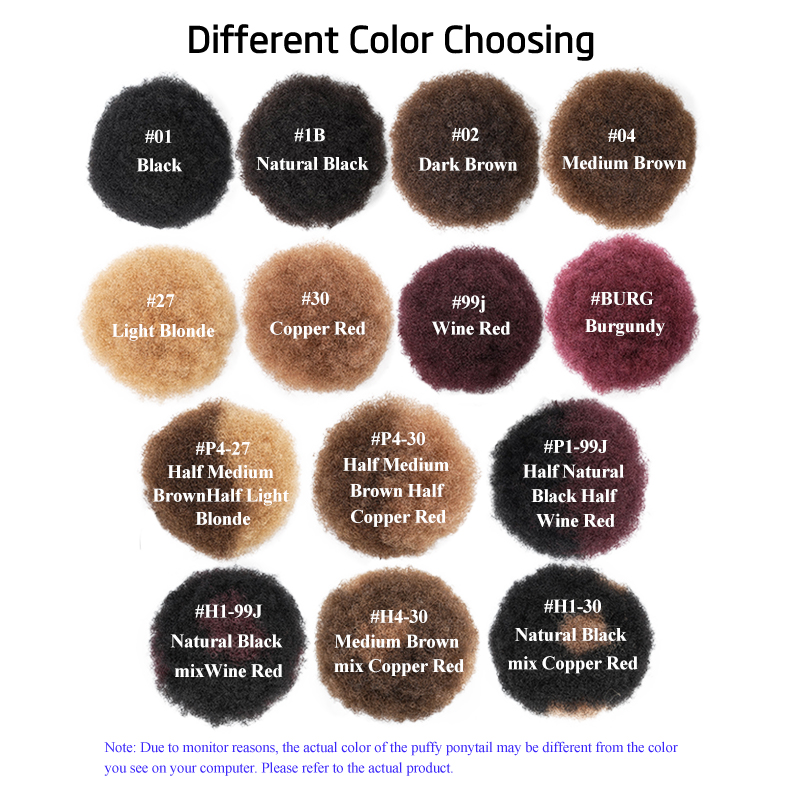 100% человеческие волосы, 8 дю – обзор и цена Drawstring Afro Curly Puff Ponytail