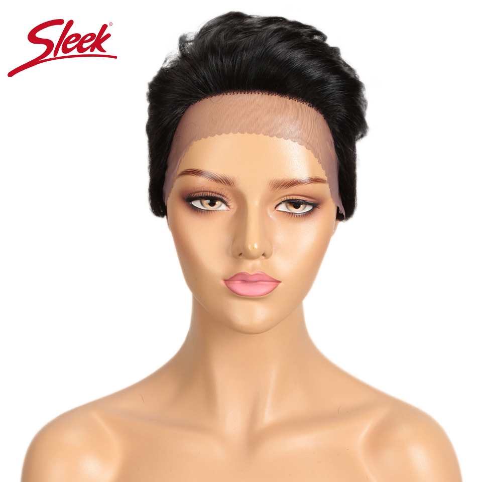 Гладкие короткие парики из чел – обзор и цена Short Pixie Cut Wig Human Hair Cheap