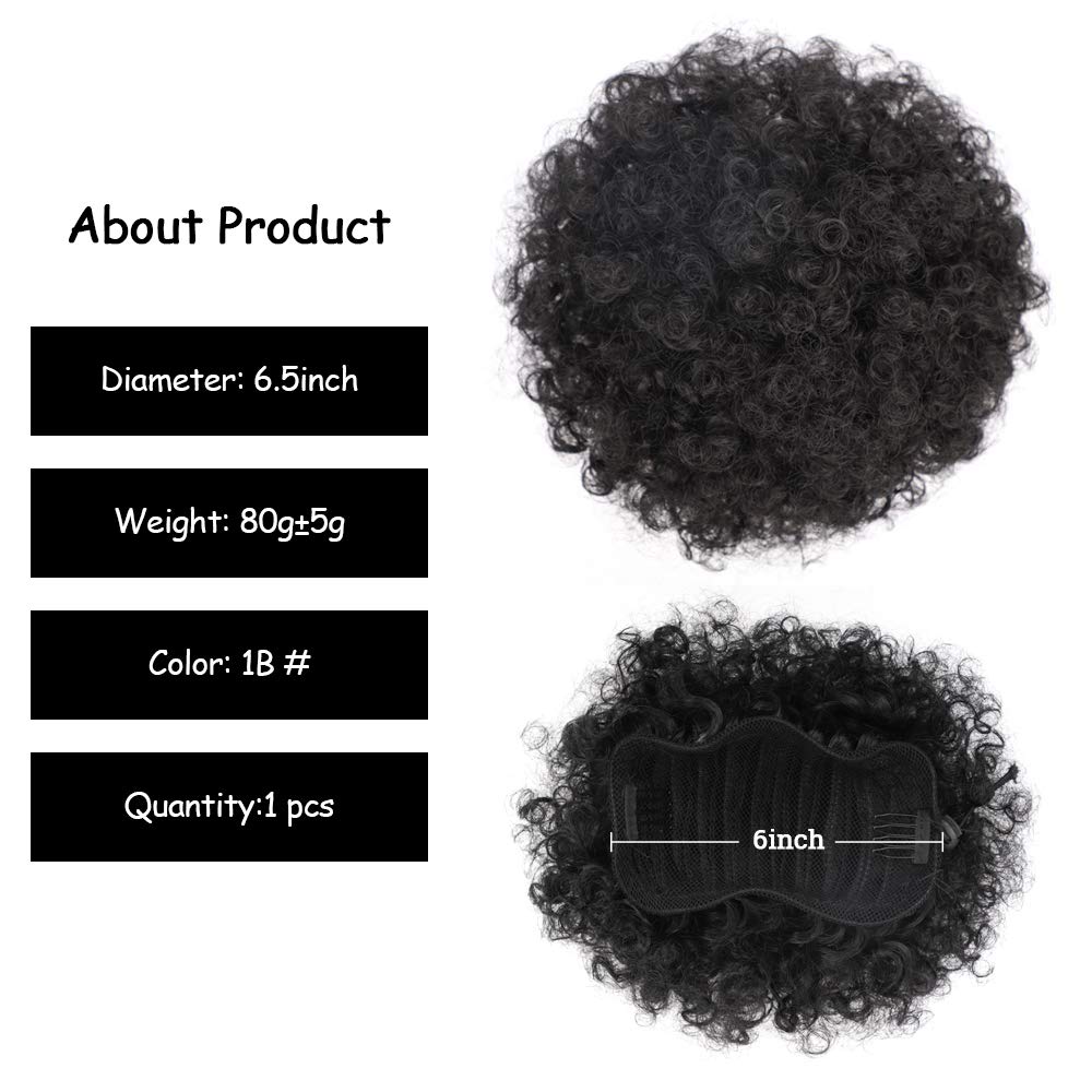 6-дюймовые афро пышные хвостик – обзор и цена Drawstring Afro Curly Puff Ponytail