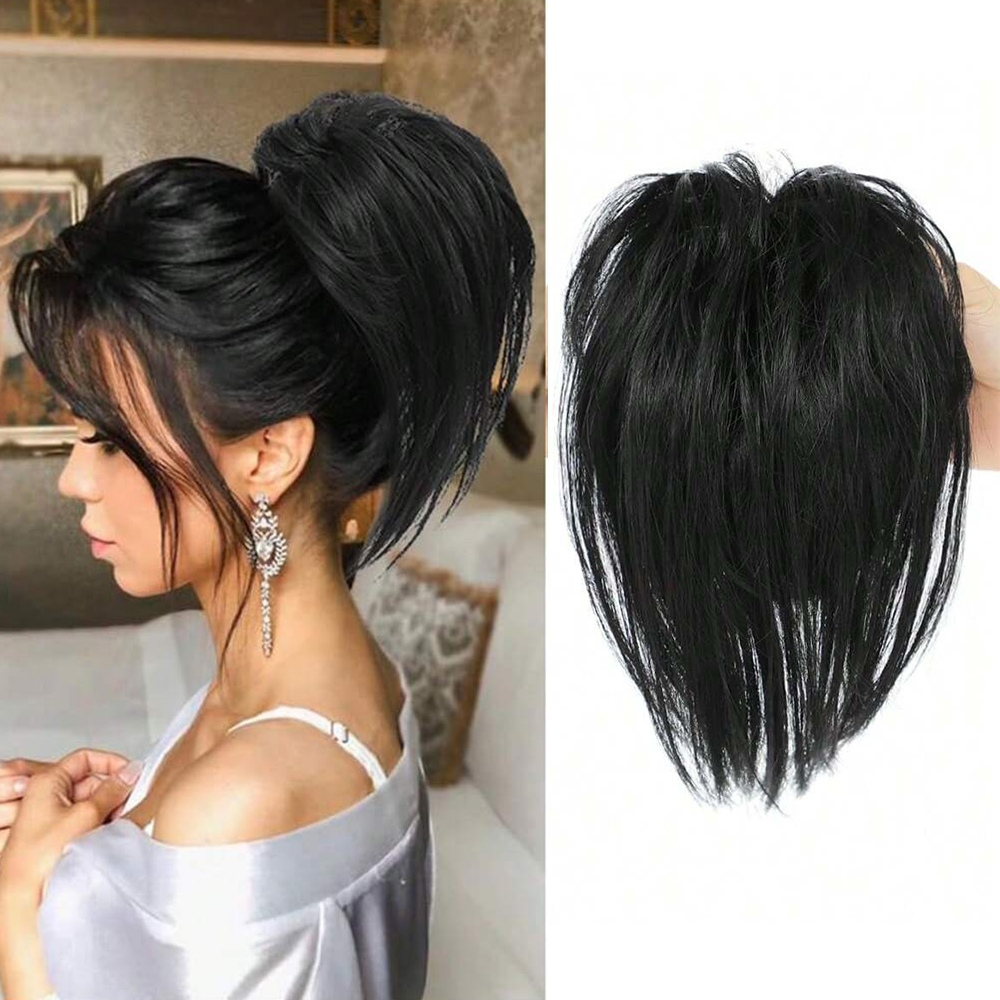 Синтетический небрежный прямой – обзор и цена Claw Clip Messy Bun Hair Piece