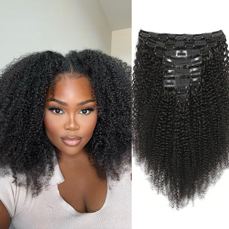Афро-заколка для наращивания ч – обзор и цена Seamless Clip In Hair Extensions Human Hair
