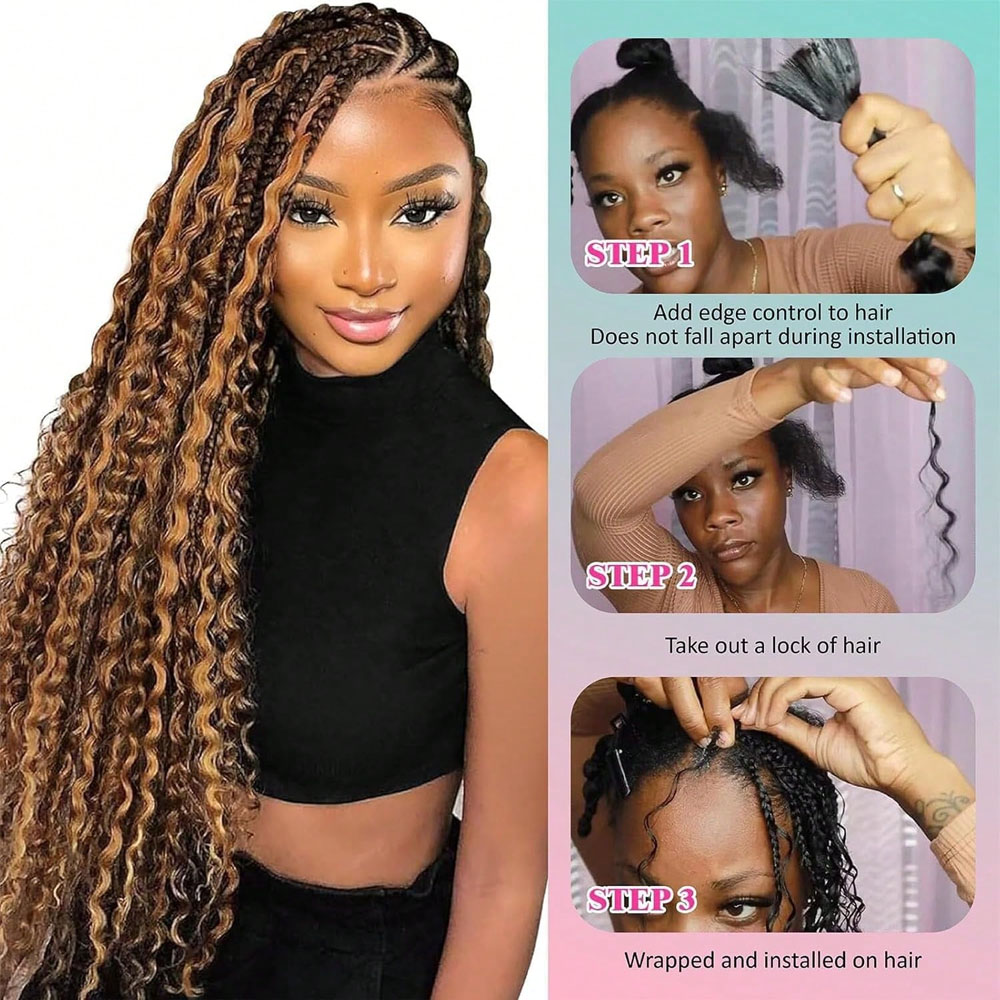 Натуральные волосы для плетени – обзор и цена Water Wave Bulk Human Hair For Braiding