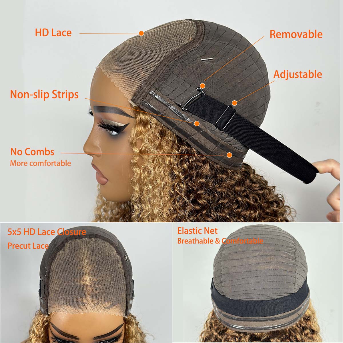 Парик Wear & Go P427, медово-р – обзор и цена Glueless Wear And Go Human Hair Wig