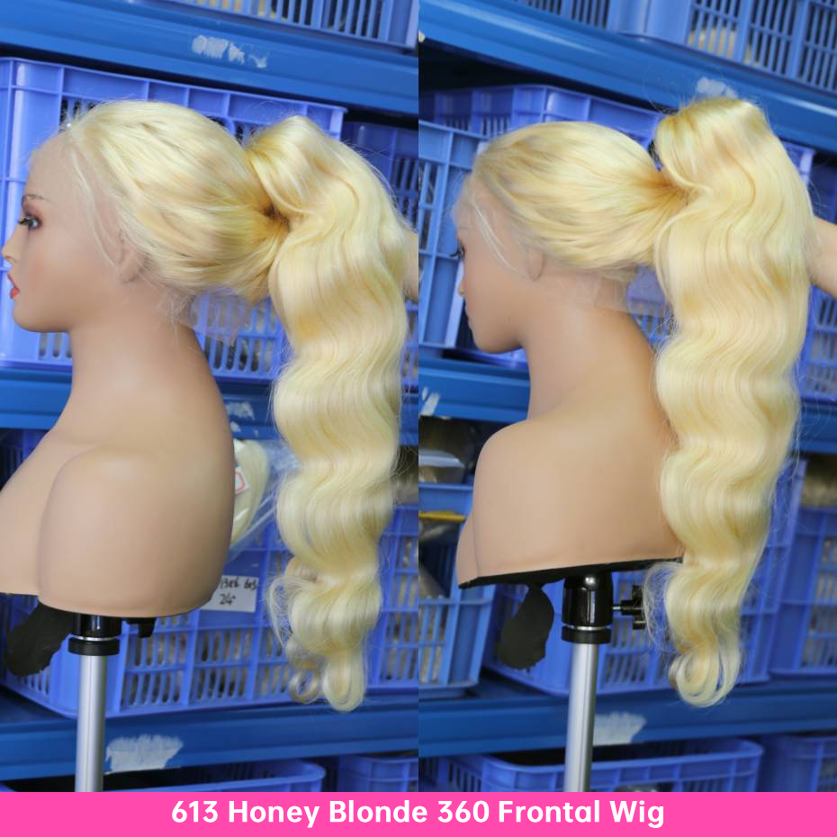 Платиновый блонд 613 HD, парик – обзор и цена 613 Blonde Body Wave Lace Front Wig