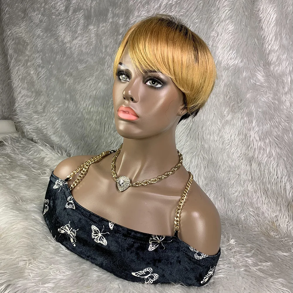 8-дюймовый короткий парик из в – обзор и цена Short Pixie Cut Wig Human Hair Cheap