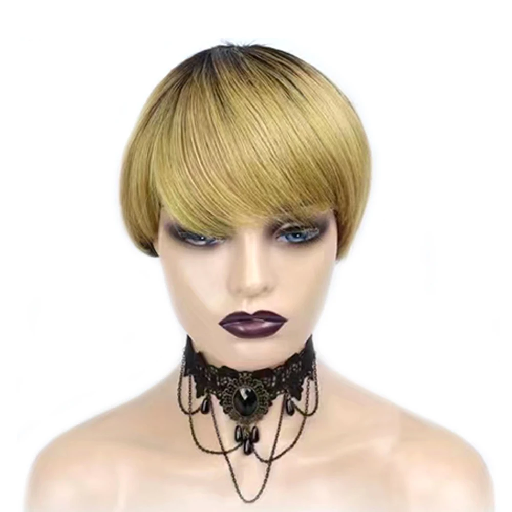 8-дюймовый короткий парик из в – обзор и цена Short Pixie Cut Wig Human Hair Cheap