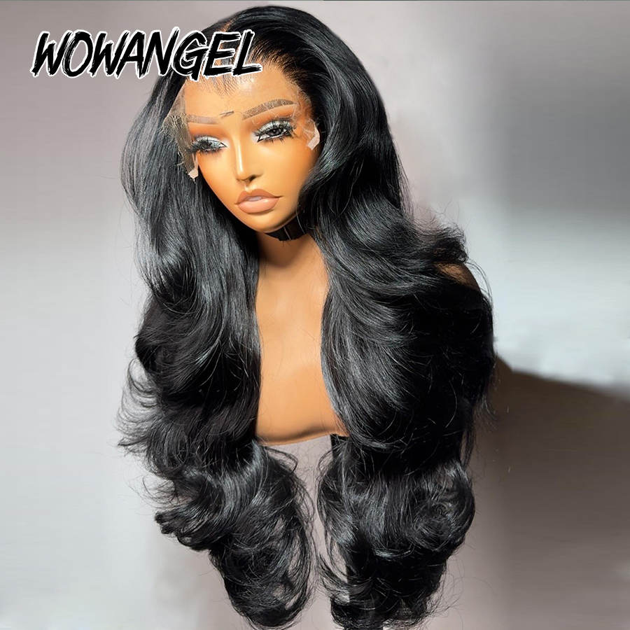 Wow Angel Body Wave Jet Black  – обзор и цена Hd Lace Frontal Wig Human Hair Pre Plucked