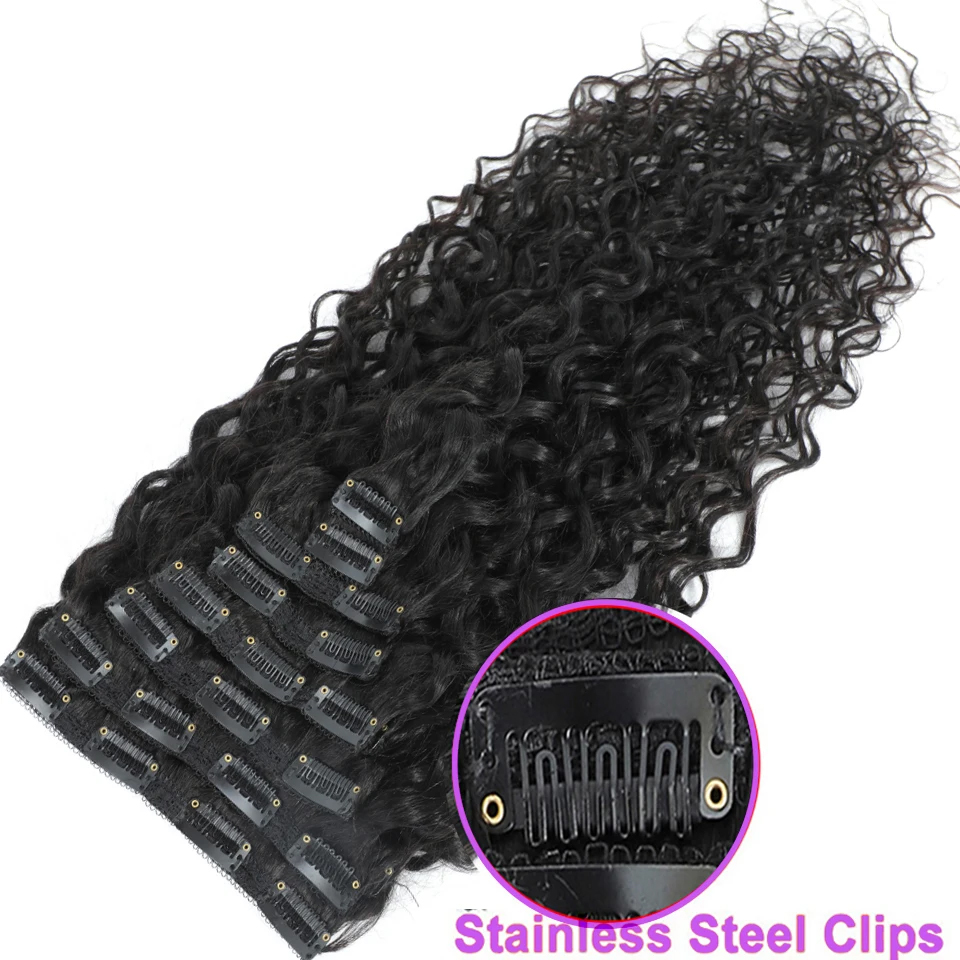 Накладные волосы на заколках W – обзор и цена Seamless Clip In Hair Extensions Human Hair