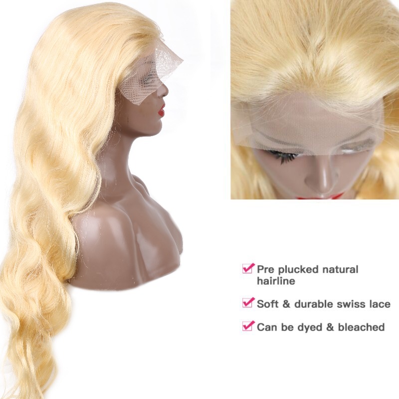 613 Медовый блондин 13x4 Парик – обзор и цена 613 Blonde Body Wave Lace Front Wig
