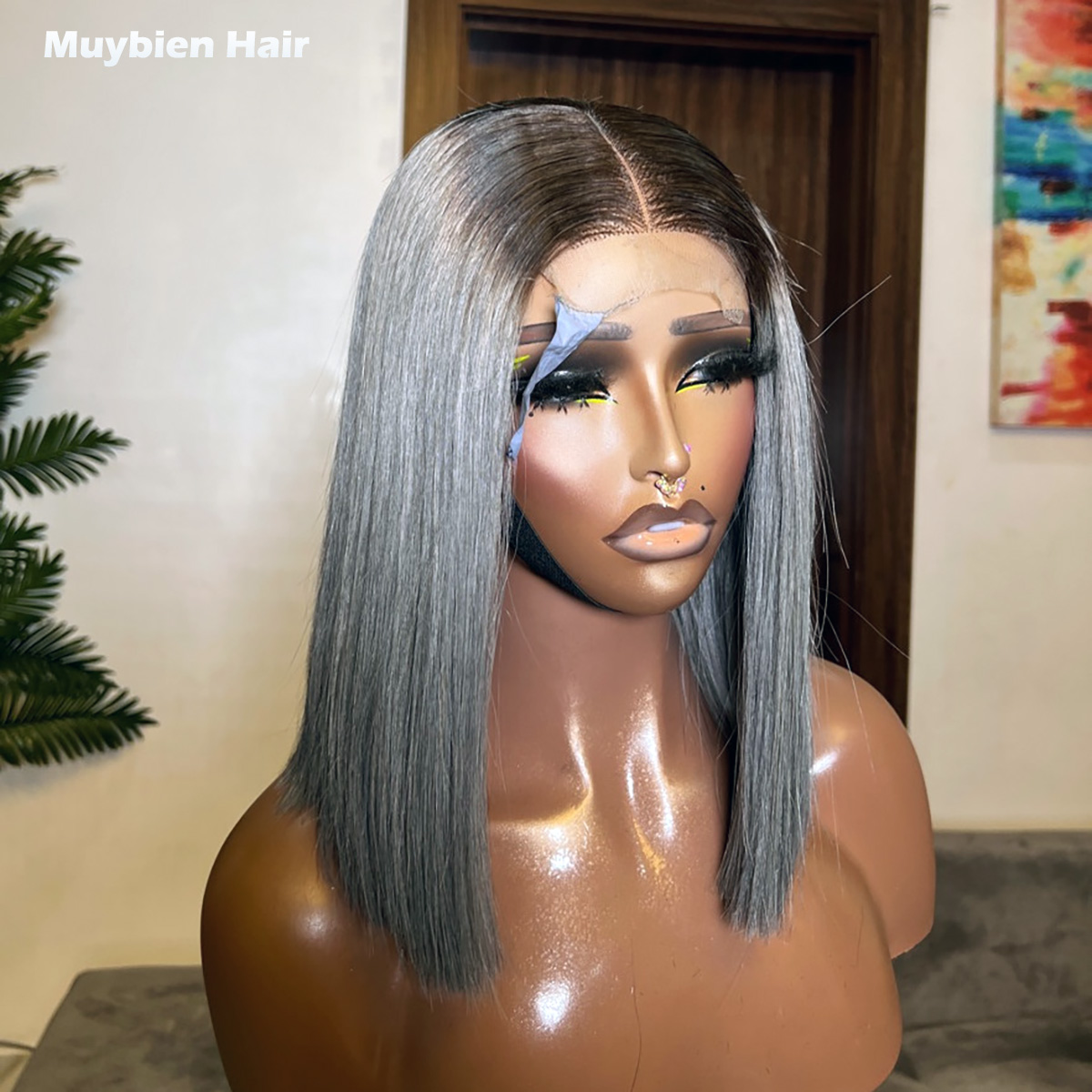 Супердлинный прямой парик-боб  – обзор и цена Glueless Wear And Go Human Hair Wig
