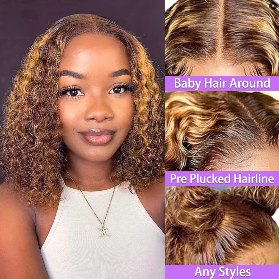 Короткий парик-боб с глубокими – обзор и цена Glueless Wear And Go Human Hair Wig